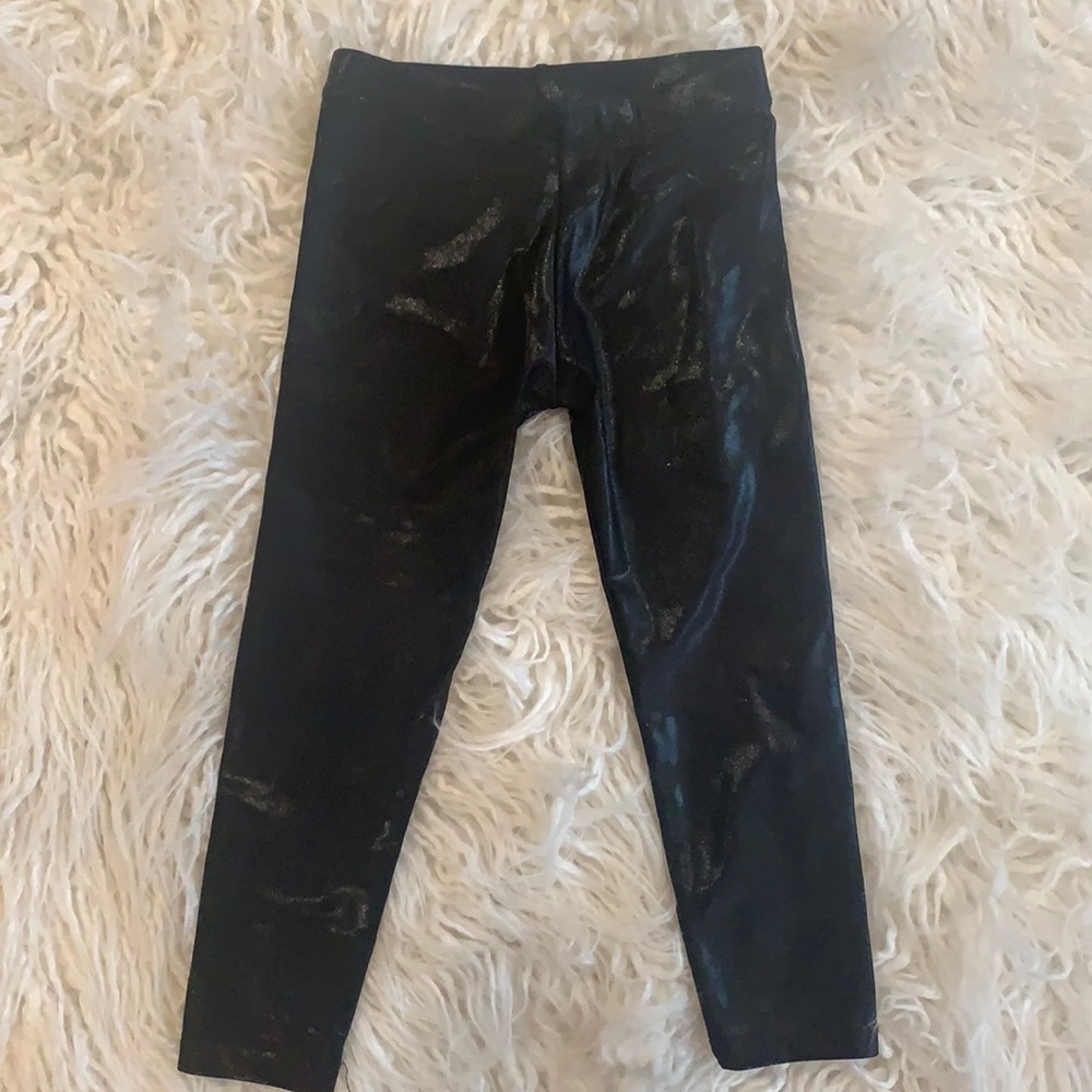 Dori’s Creations black lamé leggings - size 3